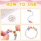 1400pcs Round Letter Beads for Jewelry Making, 28 Style Gold A-Z Alphabet Acrylic Beads Kits Heart Beads for Bracelets Making